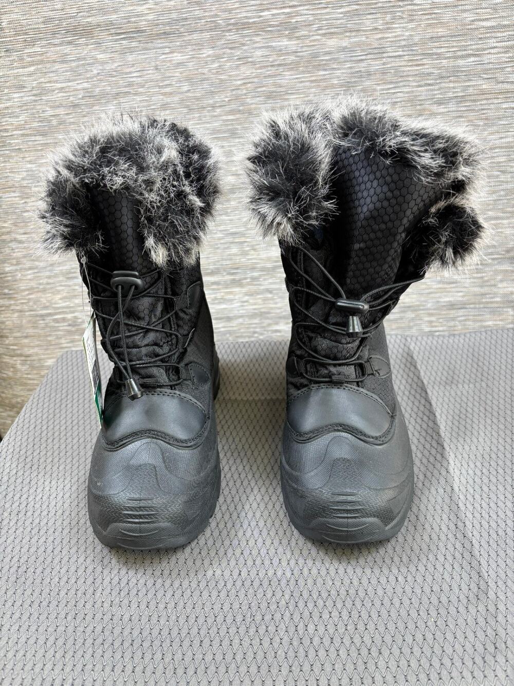Itasca Women's Vixen Thinsulate Faux Shearling Snow Boot, Black Size 8 (8030095)